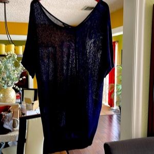 Talbots Short Sleeve Linen Knit Tunic Womens 2X